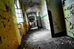 old hospital corridor